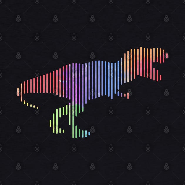 hypercolor T-Rex by Ben Foumen